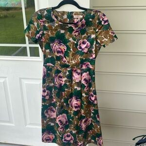 Cath Kidston | Dresses | Cath Kidston Floral Short Sleeved Fit Flare Dress  With Pockets Size 2 | Poshmark